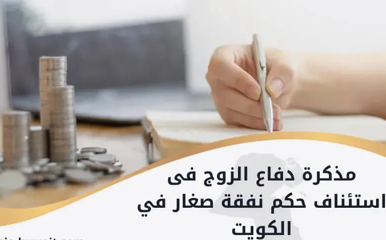 مذكرة دفاع فى دعوى نفقة صغار في الكويت
