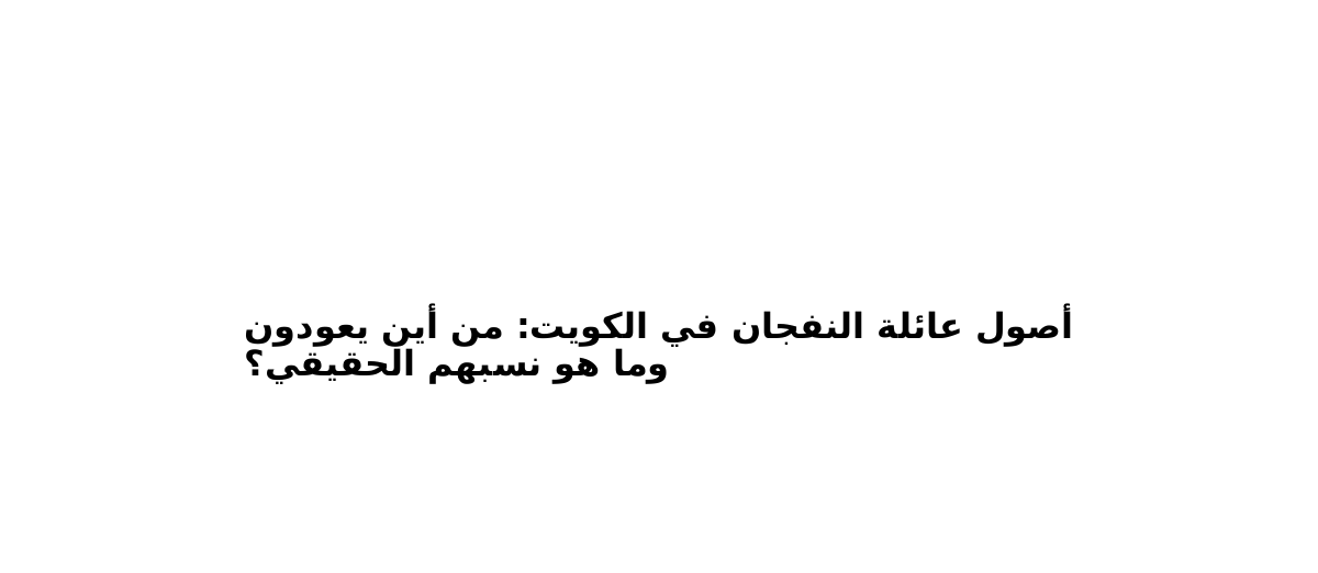 أصول عائلة النفجان في الكويت: من أين يعودون وما هو نسبهم الحقيقي؟